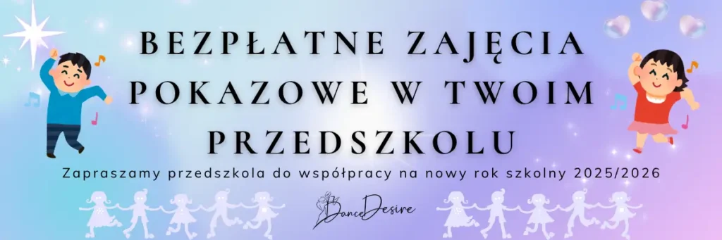 bezpłatne zajęcia pokazowe z tańca w przedszkolach